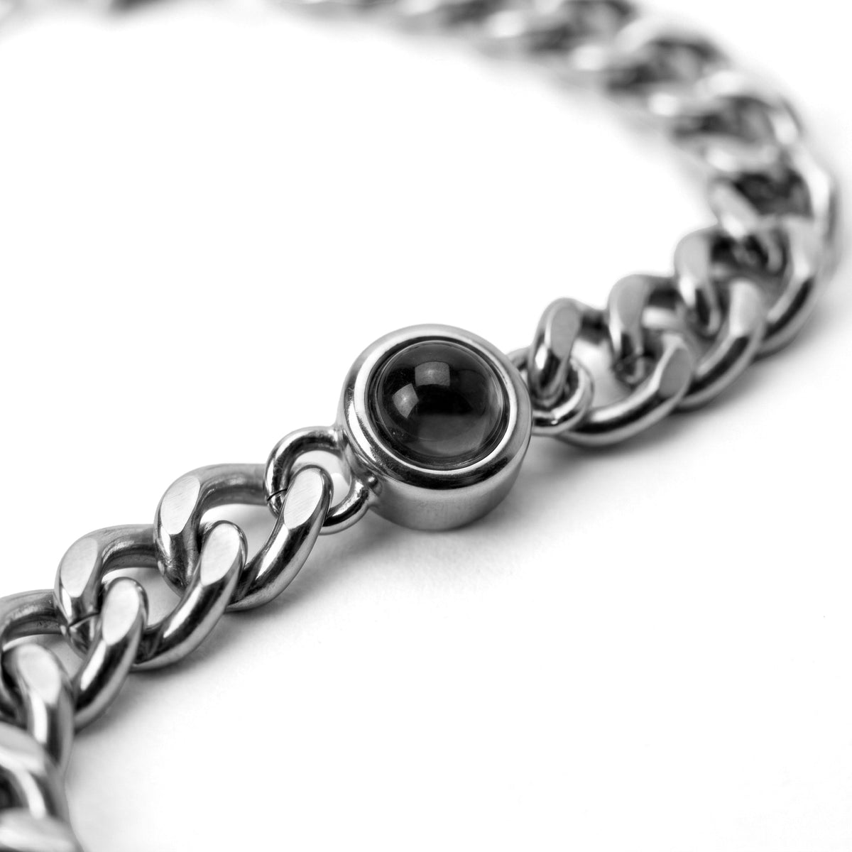 Personalized Photo Bracelet With Your Photo - Cuban Chain