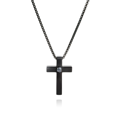 Personalized Photo Necklace - Cross