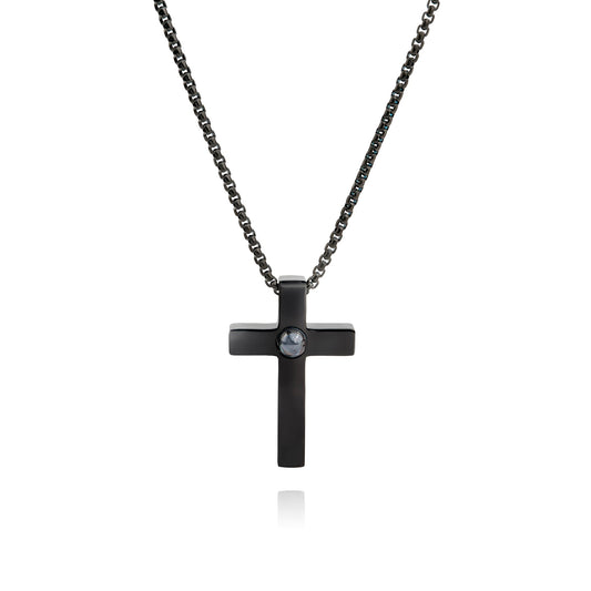 Personalized Photo Necklace - Cross