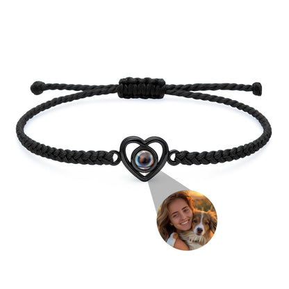 Personalized Photo Bracelet With Your Photo - Heart