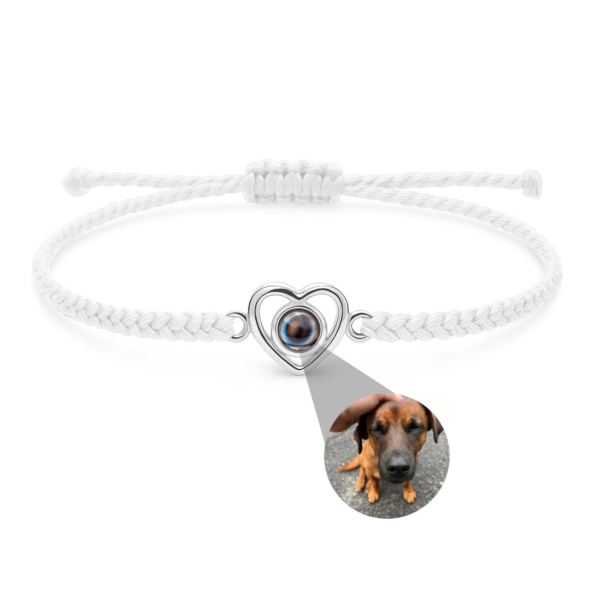 Personalized Photo Bracelet With Your Photo - Heart