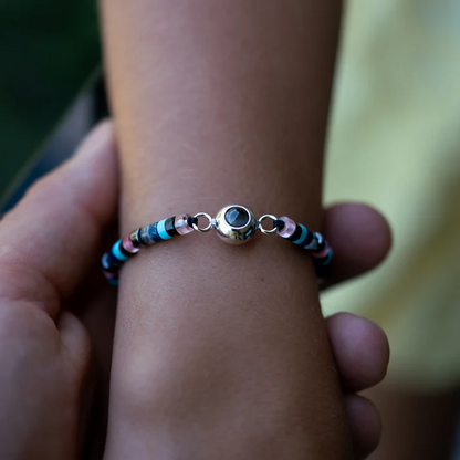 Personalized Photo Bracelet With Your Photo - Heishi Gemstone