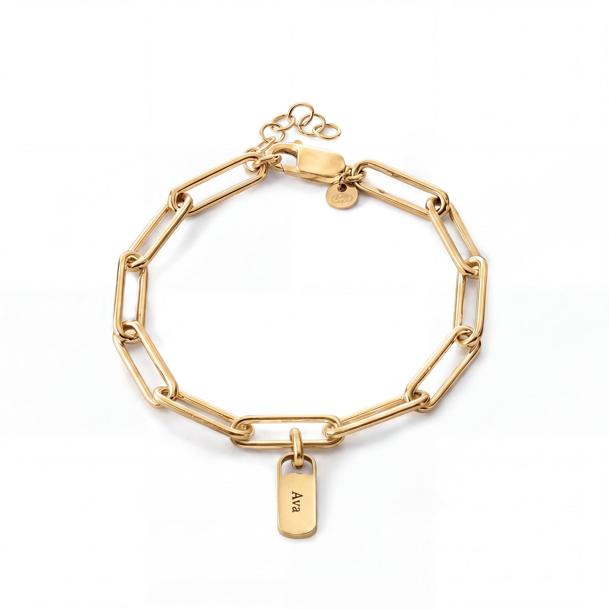 Personalized Bracelet with Engraved Tags