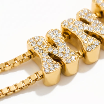 Bubble Letter Bracelet