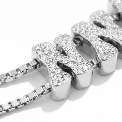 Bubble Letter Bracelet