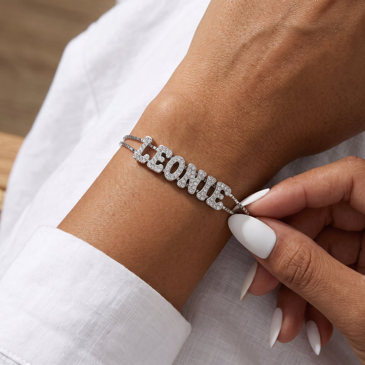 Bubble Letter Bracelet