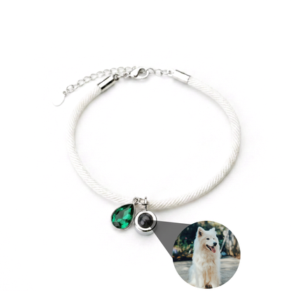 Essence Personalized Photo Bracelet with Birthstone