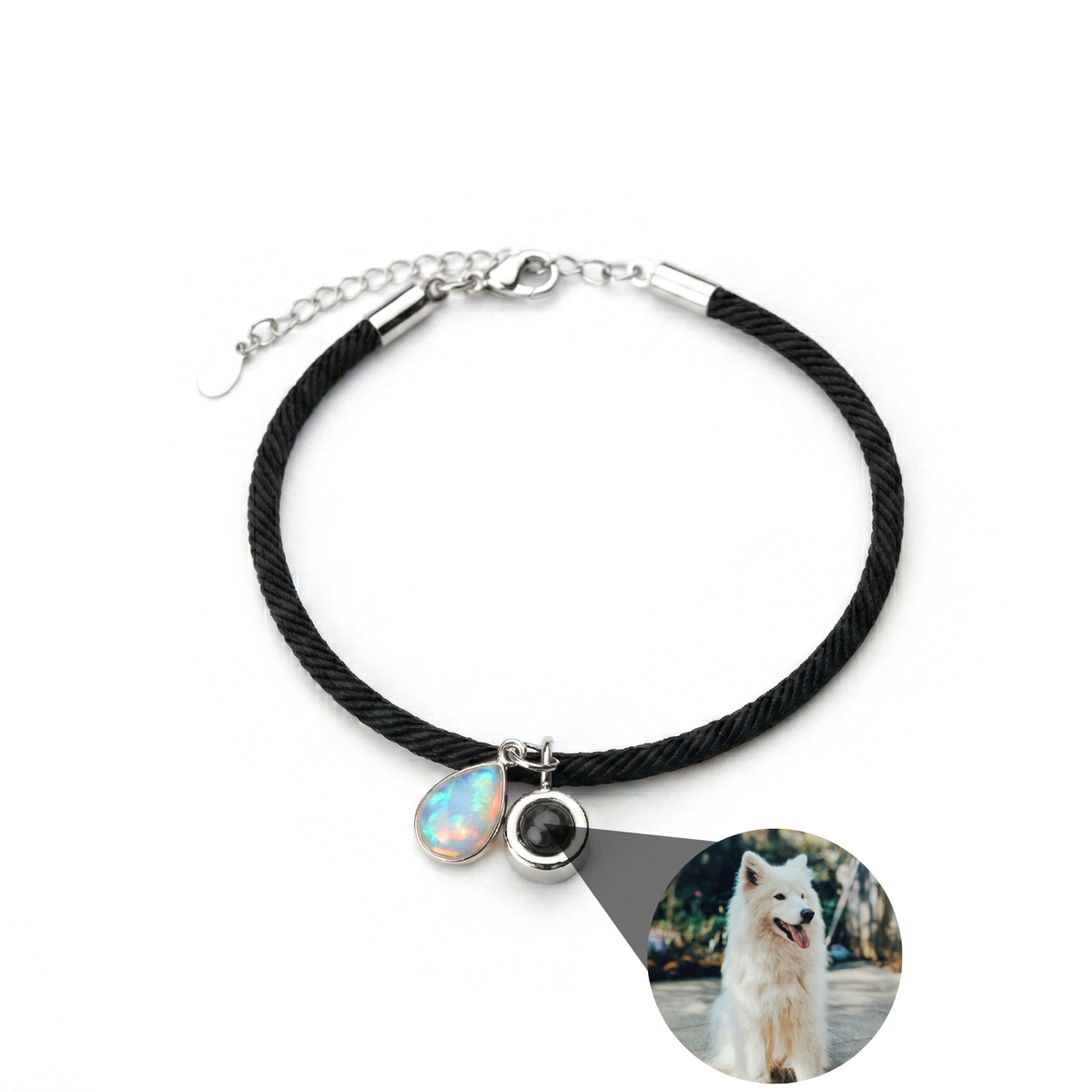 Essence Personalized Photo Bracelet with Birthstone
