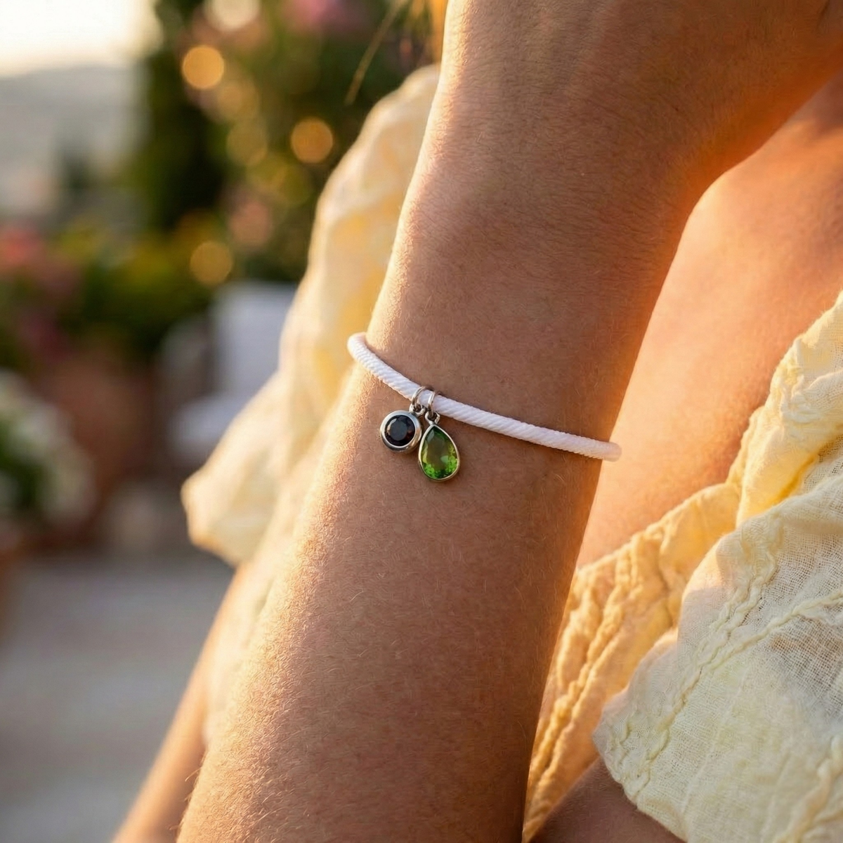 Essence Personalized Photo Bracelet with Birthstone