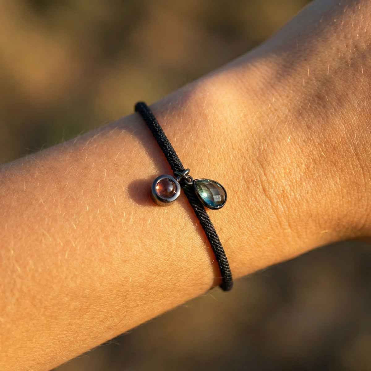 Essence Personalized Photo Bracelet with Birthstone