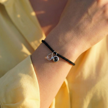 Essence Personalized Photo Bracelet with Birthstone