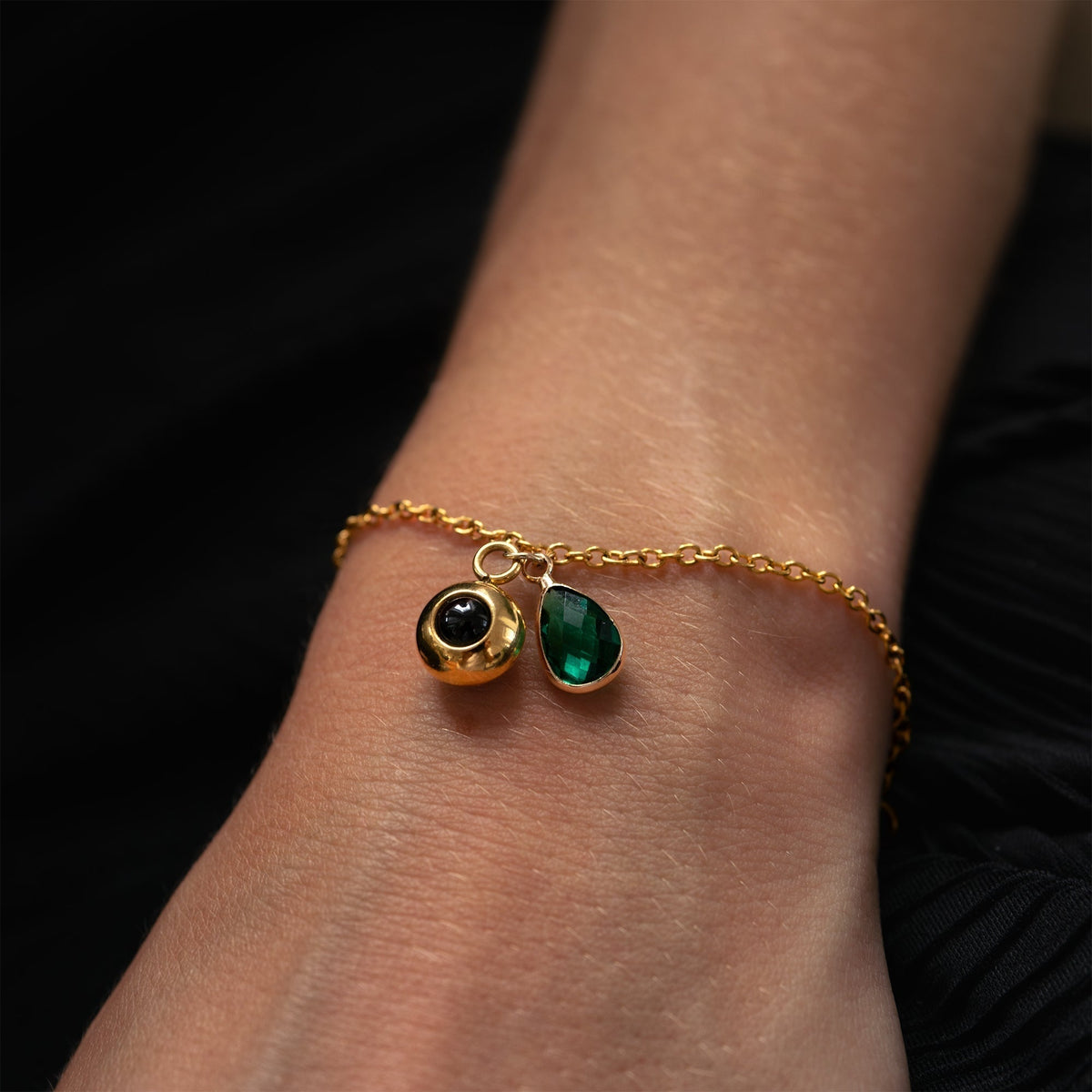 Personalized Photo Bracelet with Birthstone