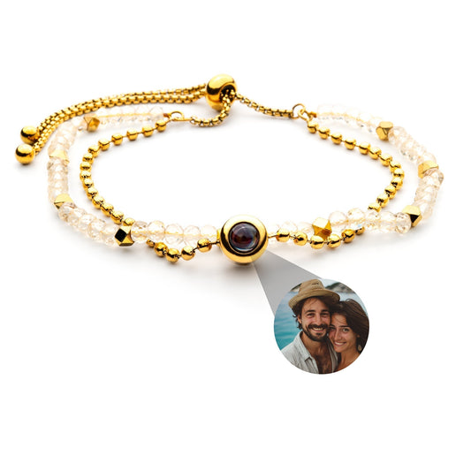 Personalized Crystal Photo Bracelet