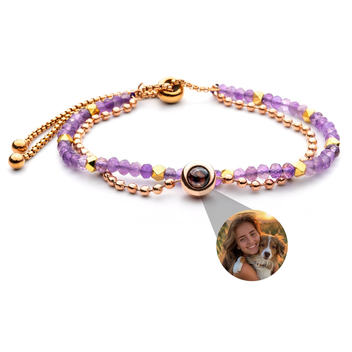 Personalized Crystal Photo Bracelet