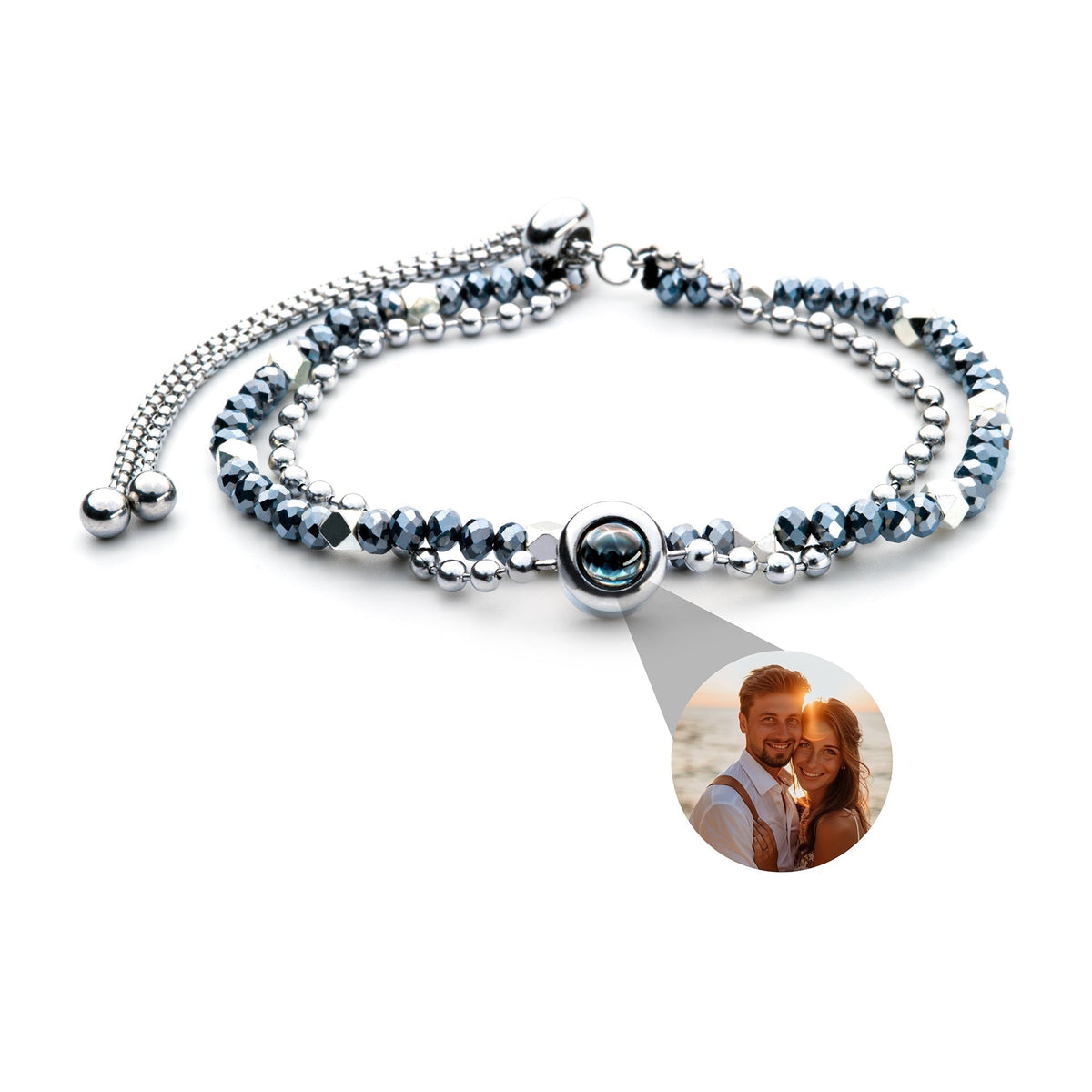 Personalized Crystal Photo Bracelet