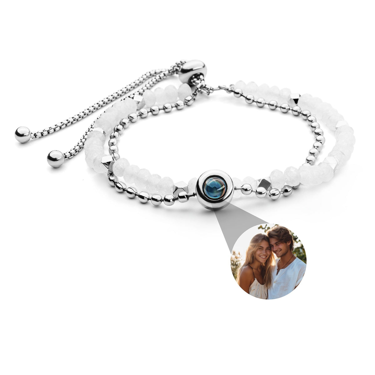 Personalized Crystal Photo Bracelet