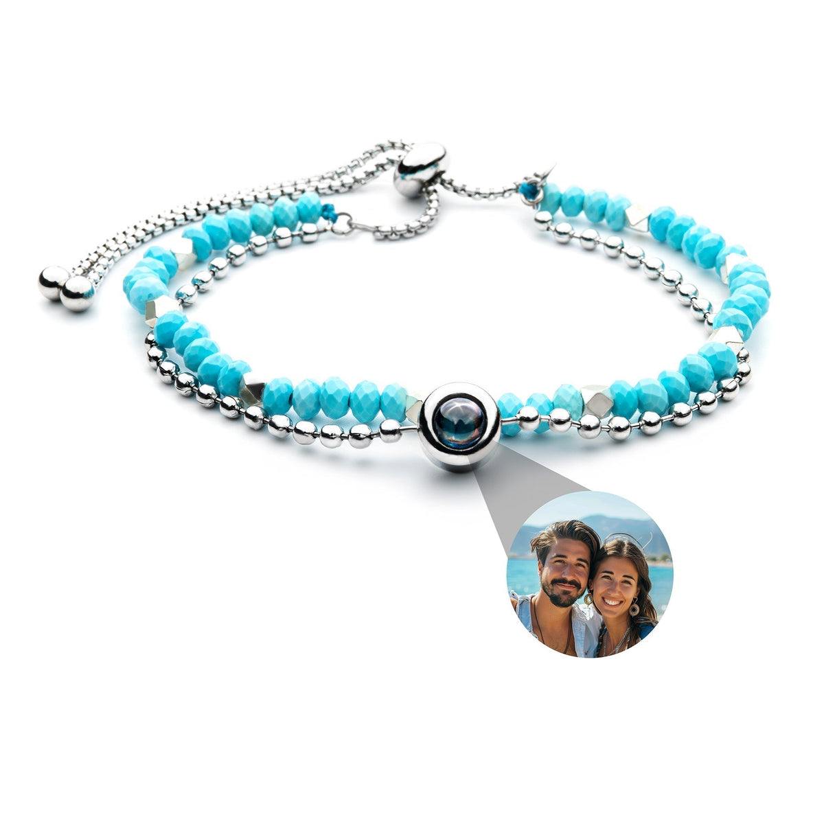 Personalized Crystal Photo Bracelet