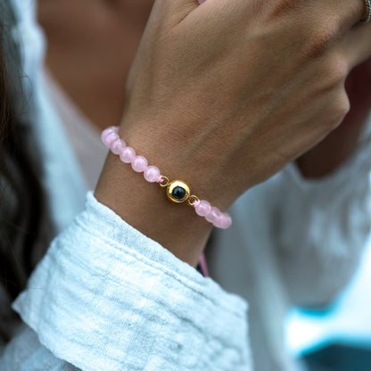 Personalized Pearl Photo Bracelet