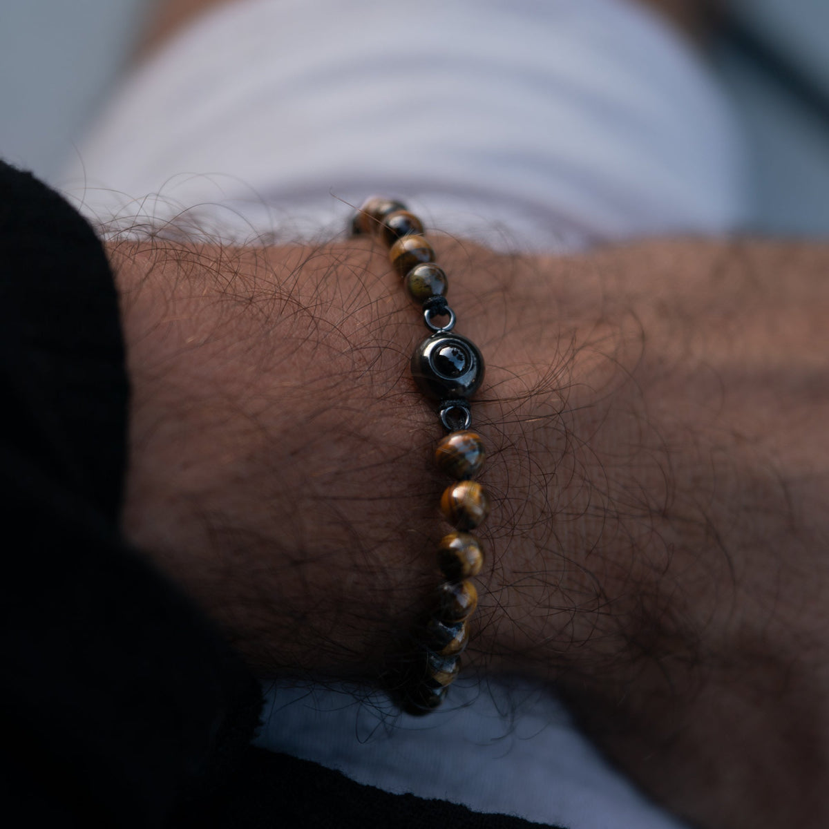Personalized Pearl Photo Bracelet