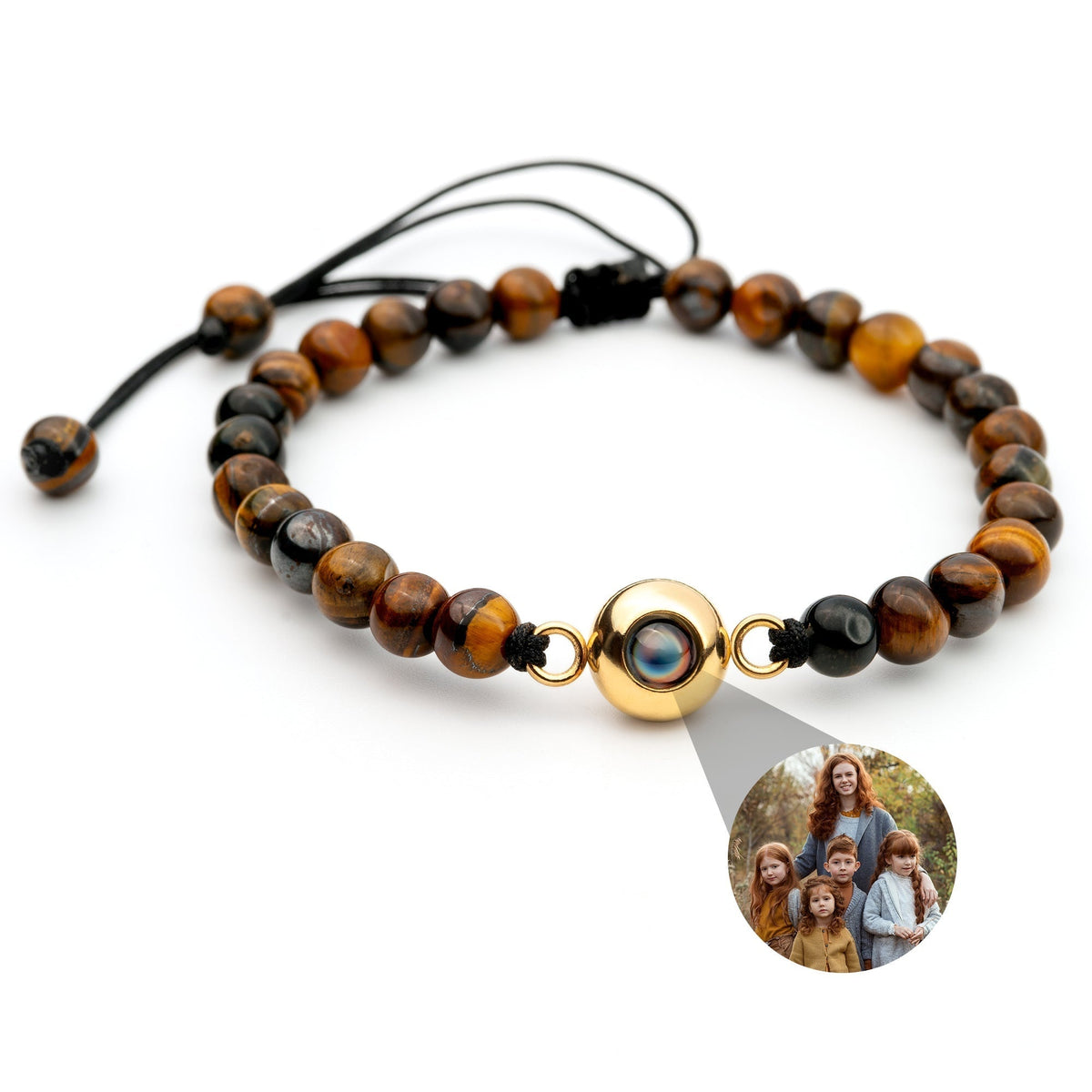 Personalized Pearl Photo Bracelet