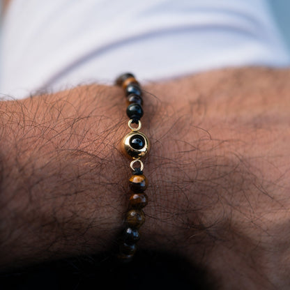Personalized Pearl Photo Bracelet