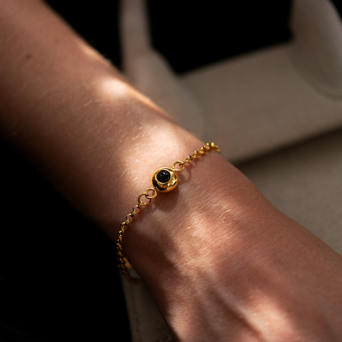 Personalized Photo Bracelet - Rolo Chain