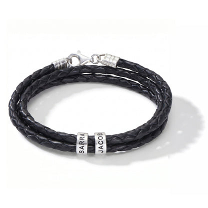Leather Bracelet with Engraving