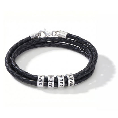 Leather Bracelet with Engraving