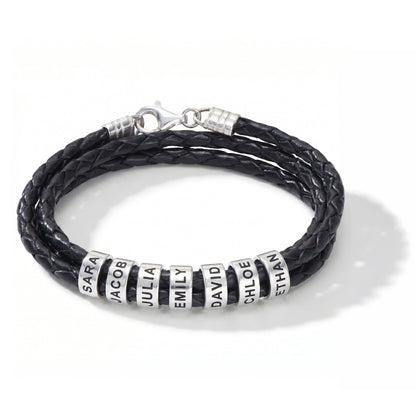 Leather Bracelet with Engraving