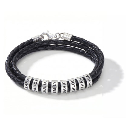 Leather Bracelet with Engraving