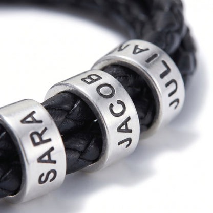 Leather Bracelet with Engraving