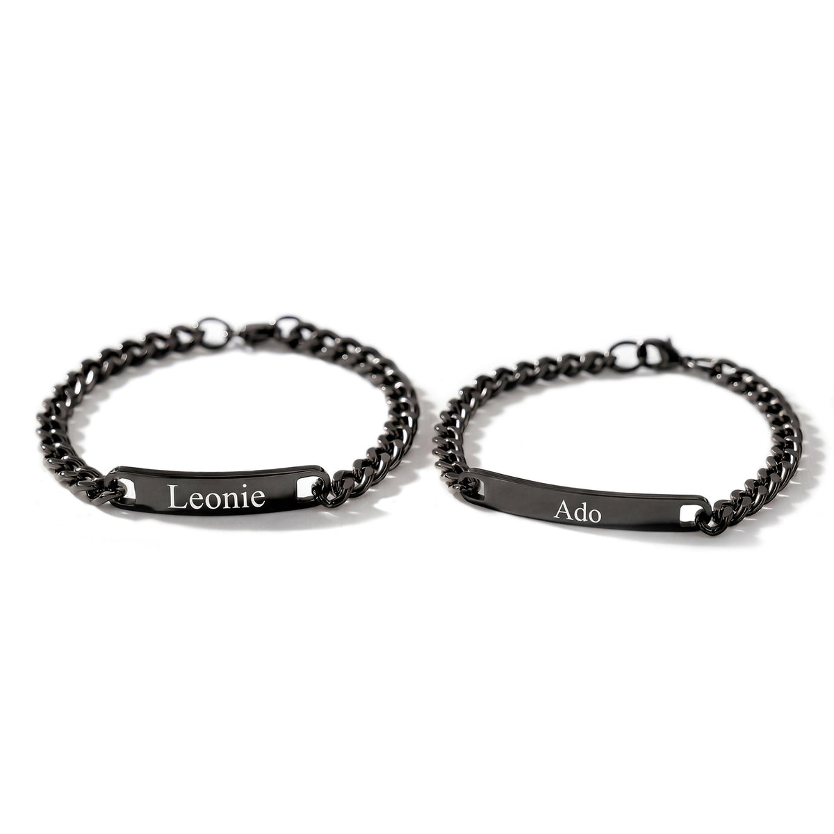 Matching Engraved Couple Bracelets