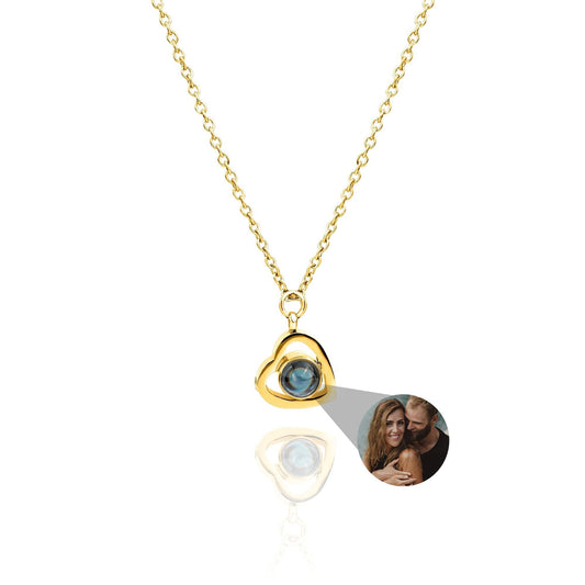 Personalized Heart Photo Necklace