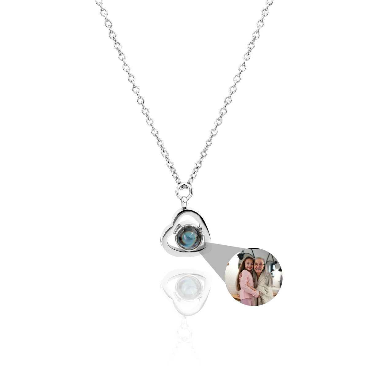 Personalized Heart Photo Necklace