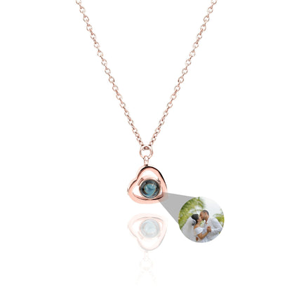 Personalized Heart Photo Necklace